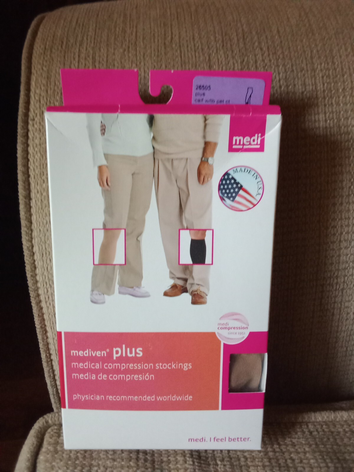Mediven Plus Closed Toe Calf w tb petite 30-40 V compression socks beige