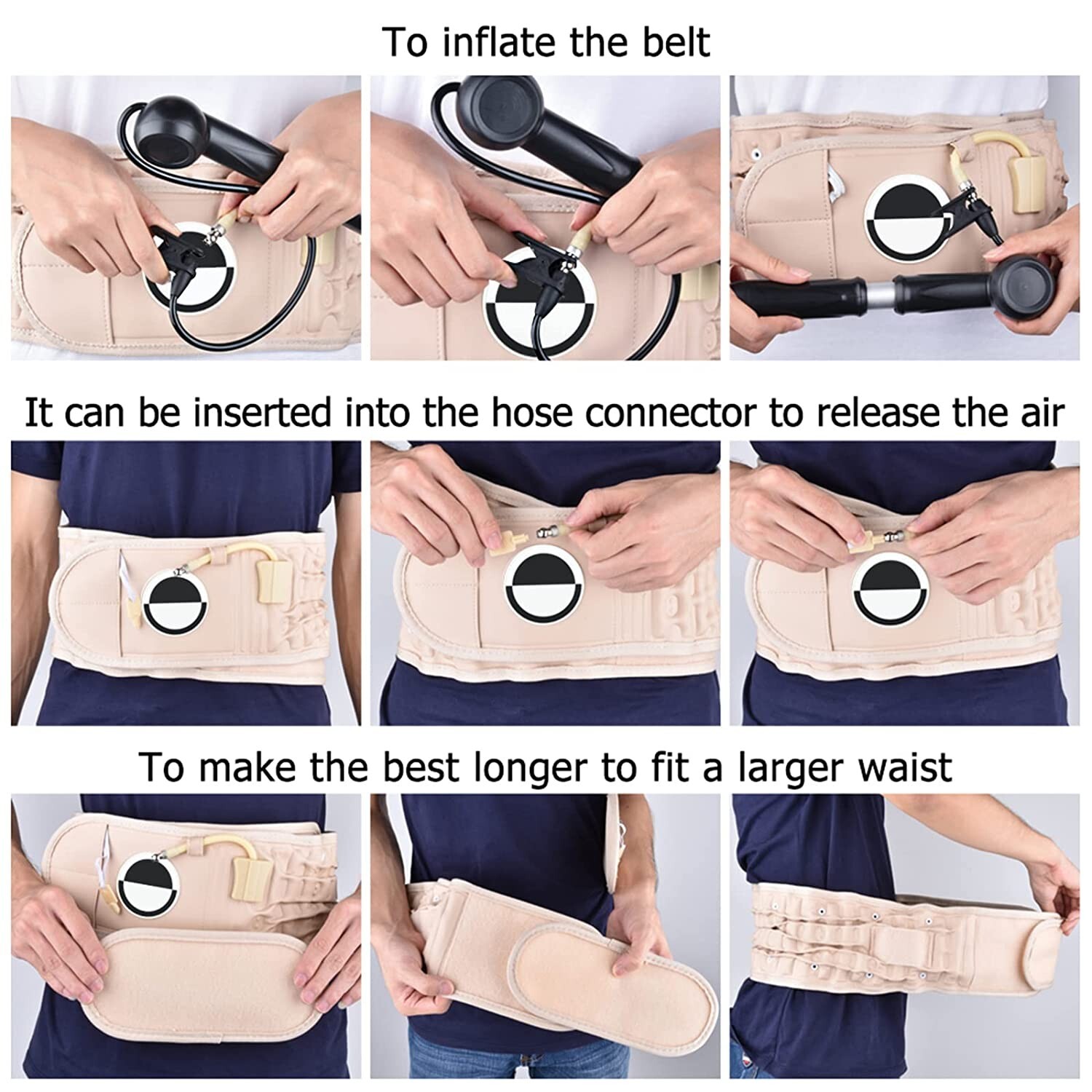 Decompression Belt Back Brace Lumbar Support Spinal Air Lower PainWaist Traction