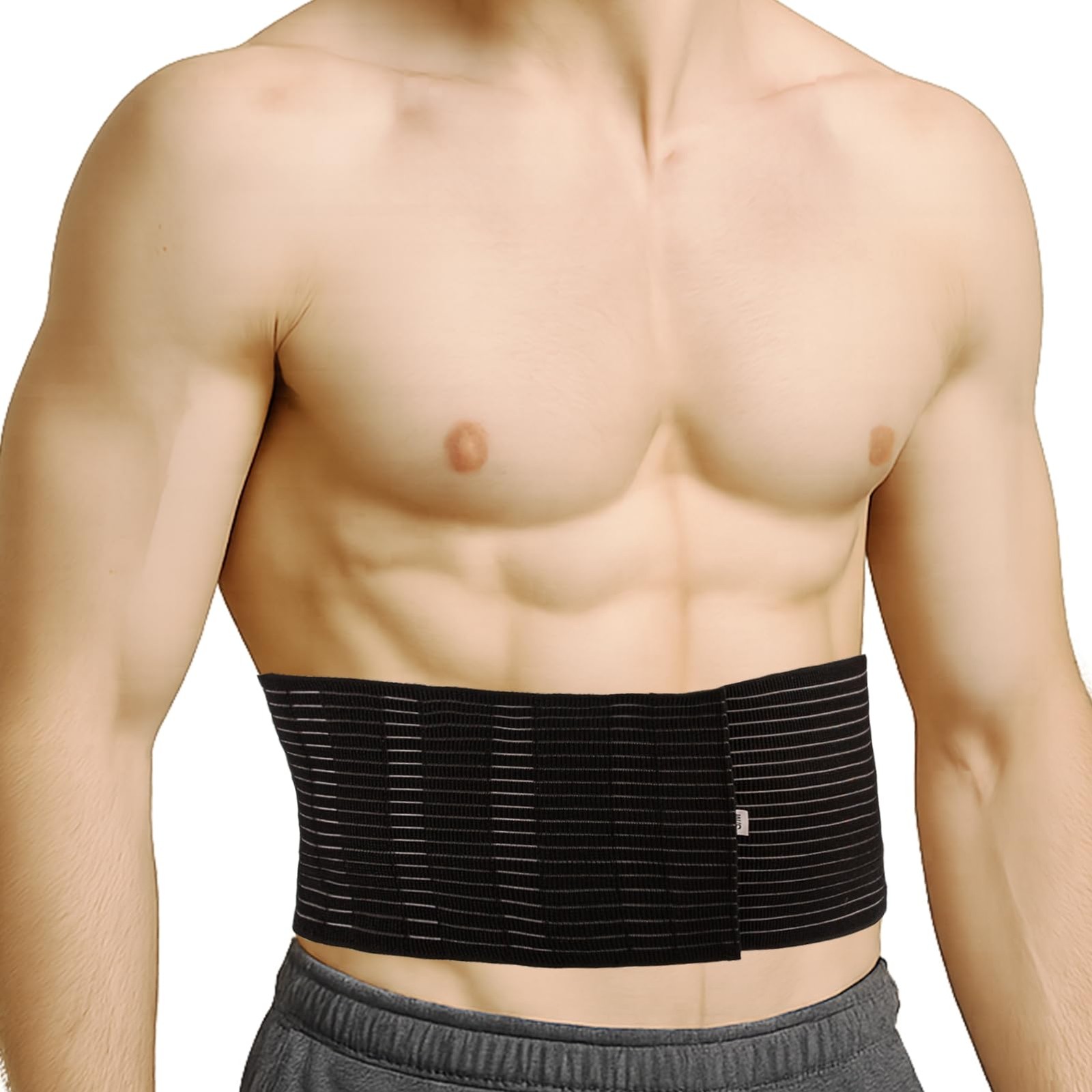Umbilical Hernia Belt for Men & Women, Abdominal Support Binder with Hernia