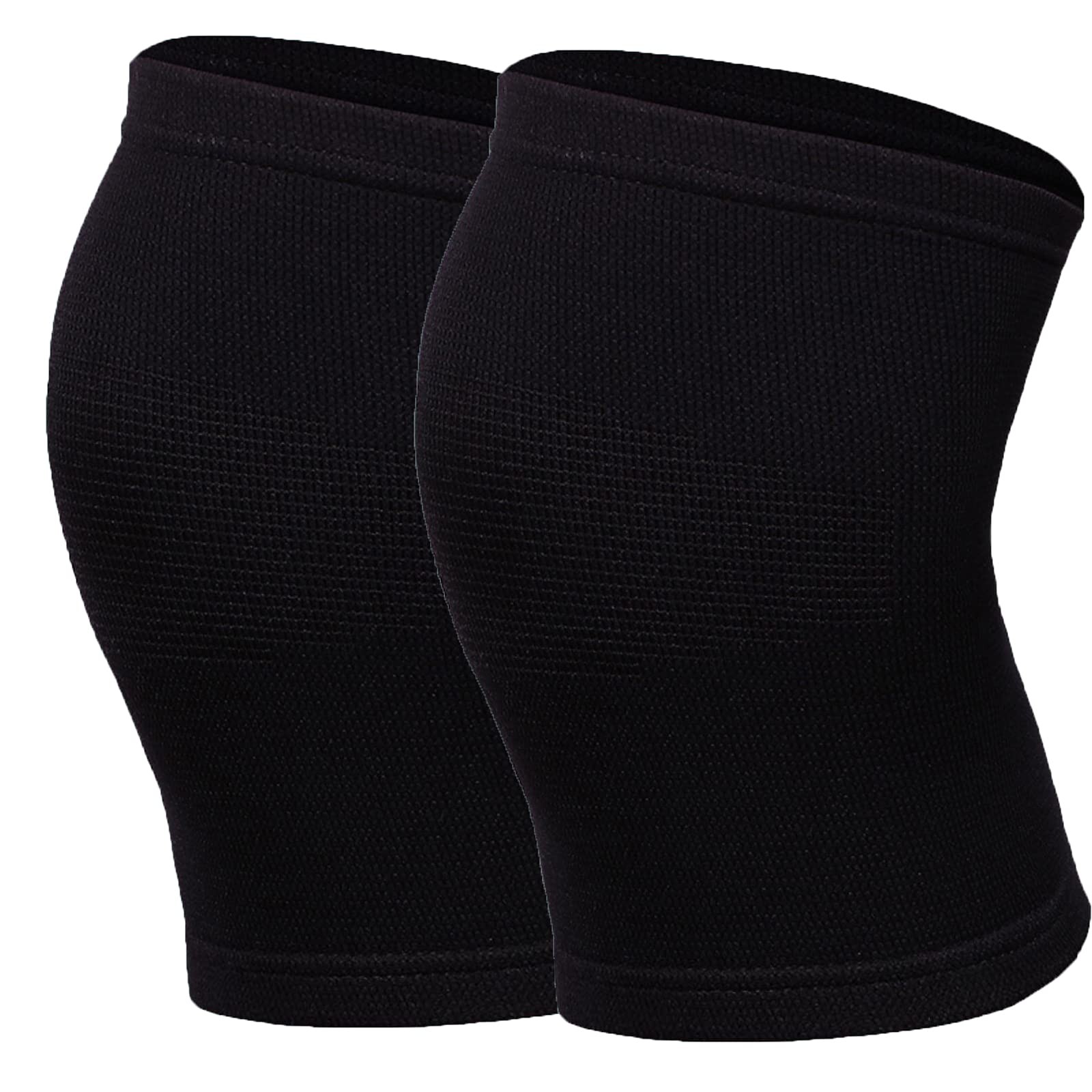Black Small Kids Knee Brace Support Sport Protectors For Children Pair