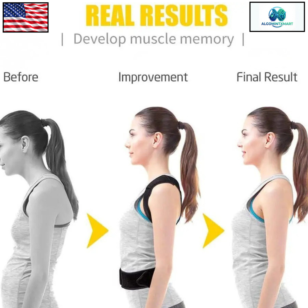 Adjustable Posture Corrector Back Shoulder Support Correct Brace Belt Men Women