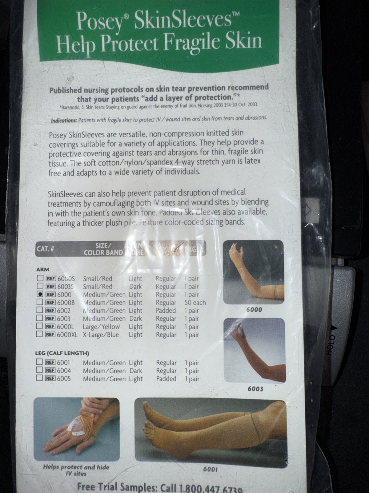 New Posey SkinSleeves Arm Wound Prevention Skin Protection Sleeve