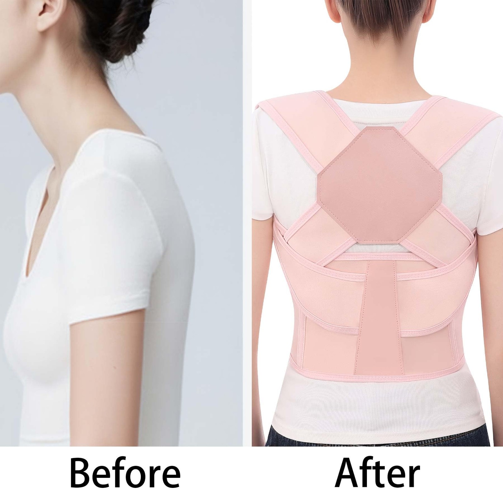 Posture Corrector for and Men Back Brace Upper Straightener Shoulder Adjustab…