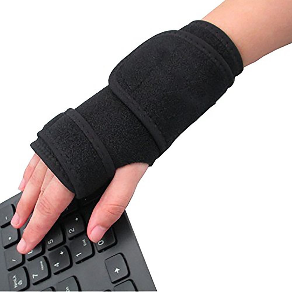 Feisuo 1 Pair Night Wrist Sleep Support Brace – Fits Both Hands Small, Black