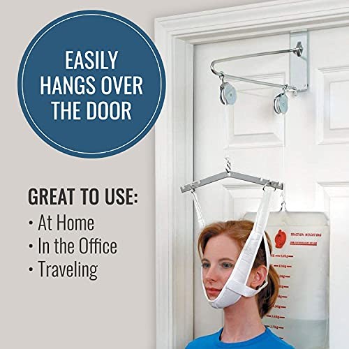 DMI Over Door Neck Traction Device Cervical Stretcher Pain Relief Physical
