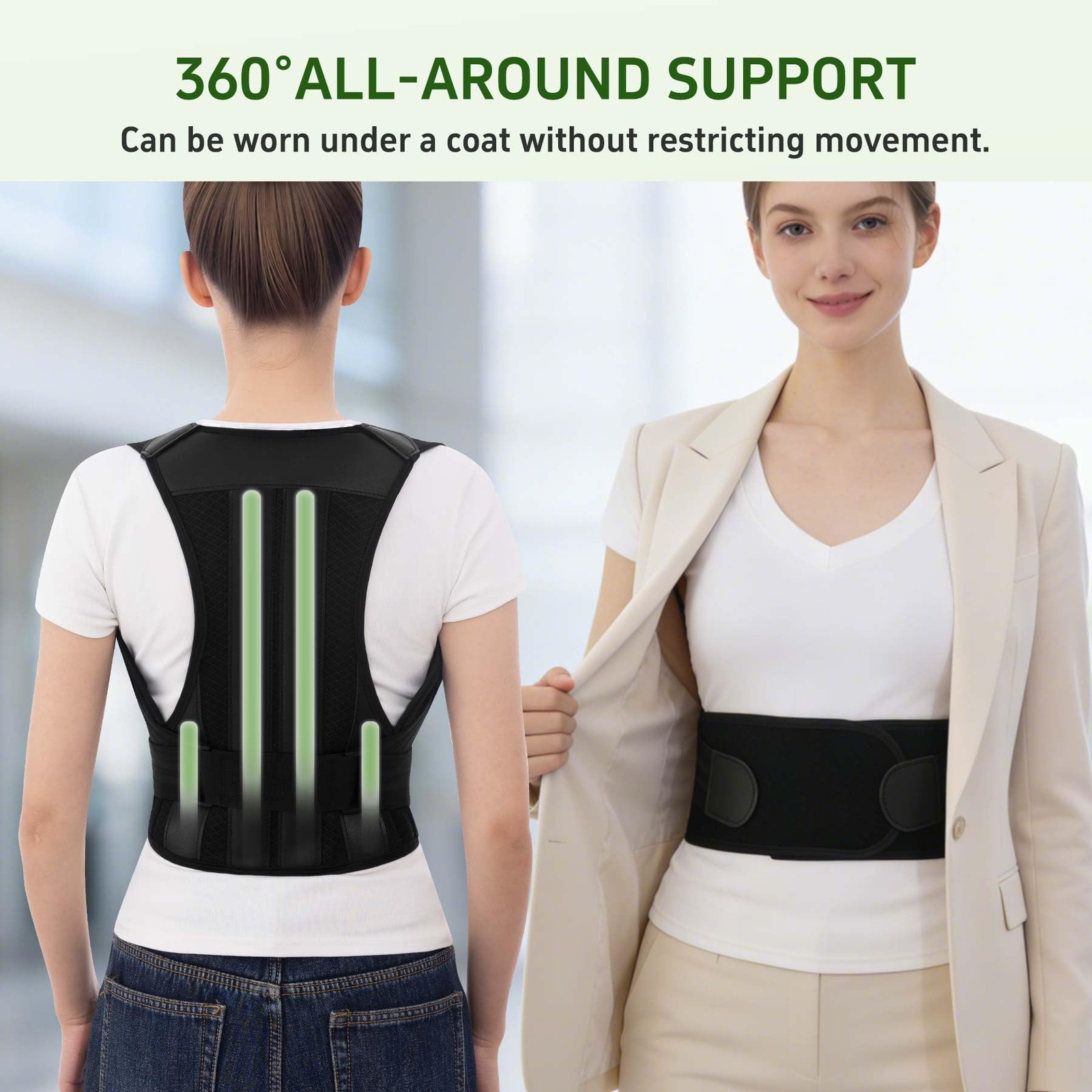 Posture Corrector for and Men Back Brace Straightener Instant Scoliosis Shoul…