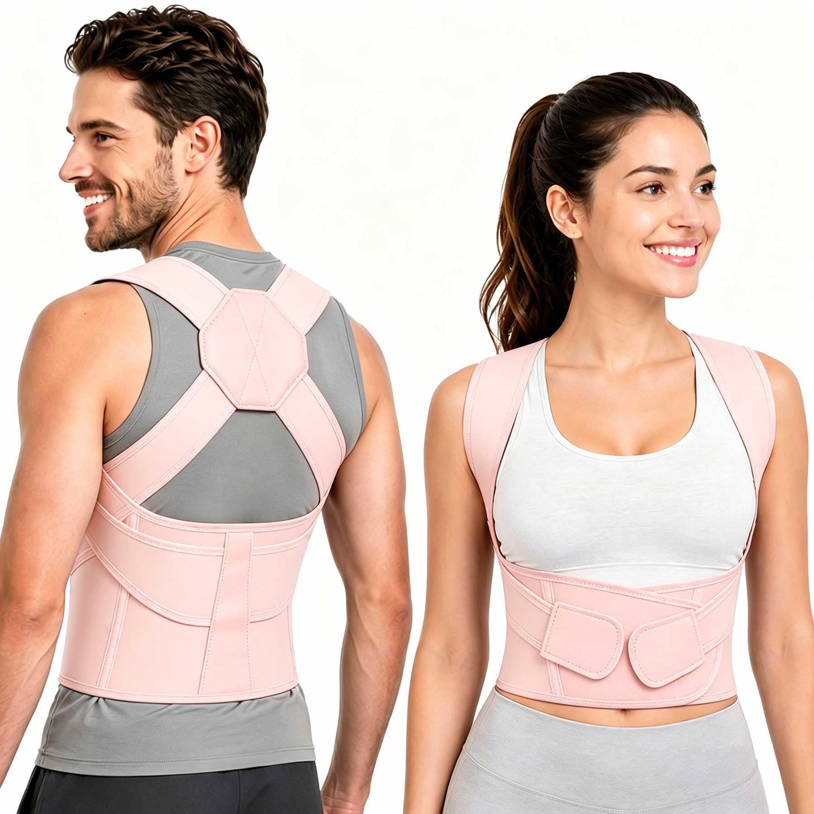 Posture Corrector for Women and Men Full Back Brace Support Adjustable Comfor…