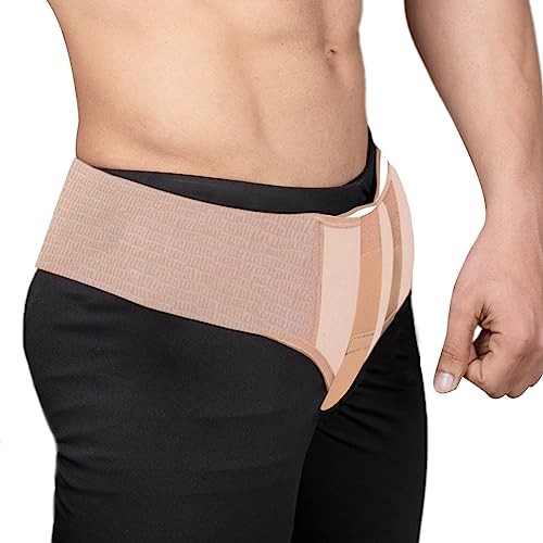 Inguinal Hernia Support Truss brace for Single/Double Medium (Pack of 1)
