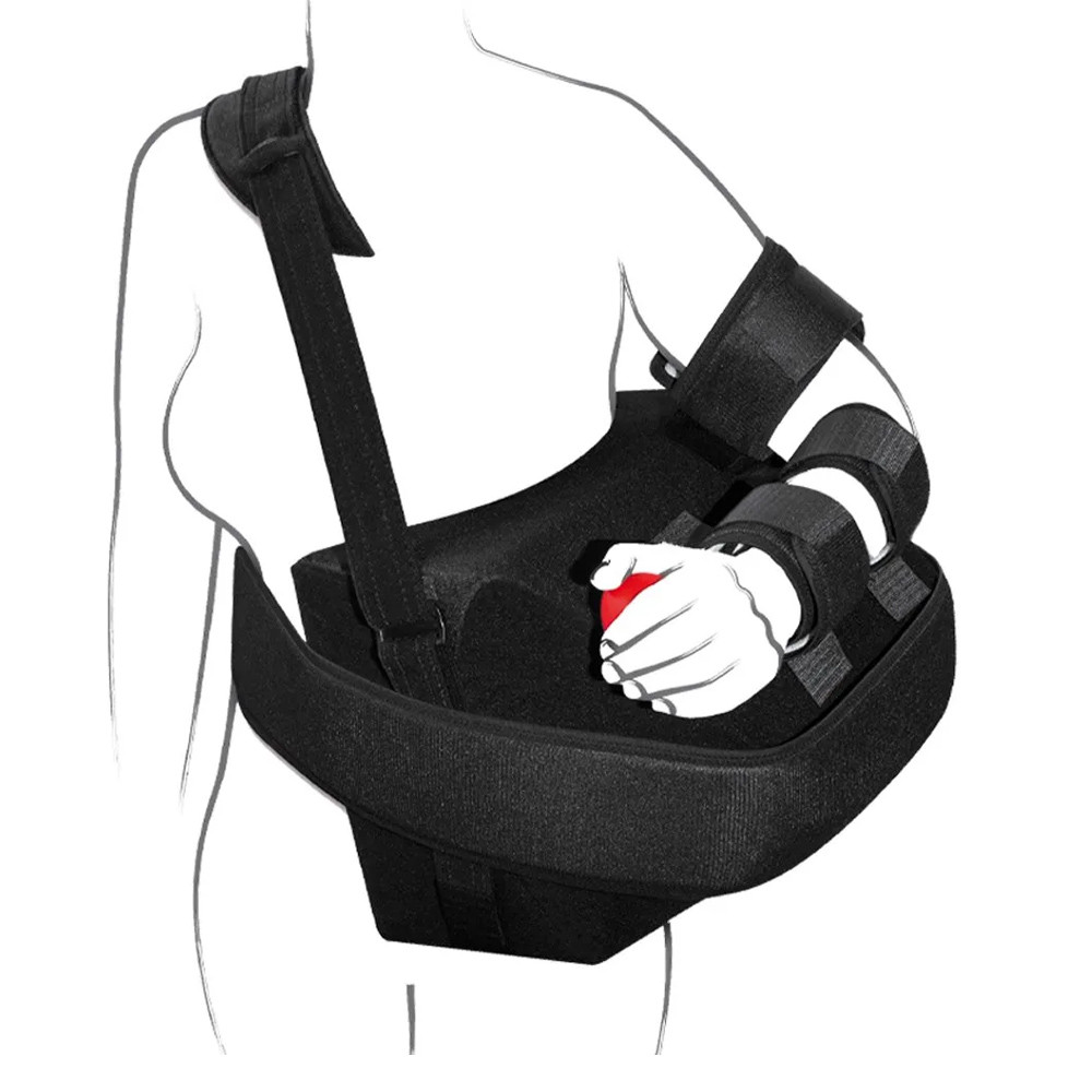 Tenortho Shoulder Abduction Cushion Brace TEN-ABD 45/70 Degree Black