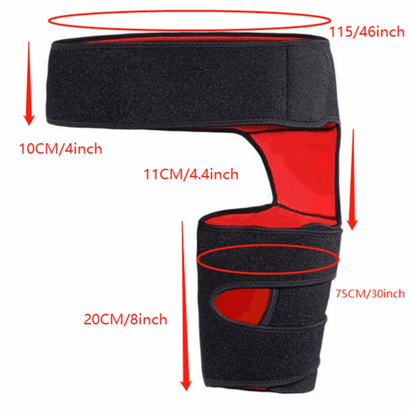 Compression Strap Hip Brace Sciatica Groin Pain Relief Thigh Support Wrap Unisex