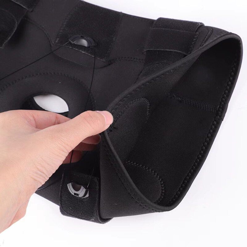 Hinged Knee Brace Joint Support Compression Sleeve Open Patella Stabilizer Wraps