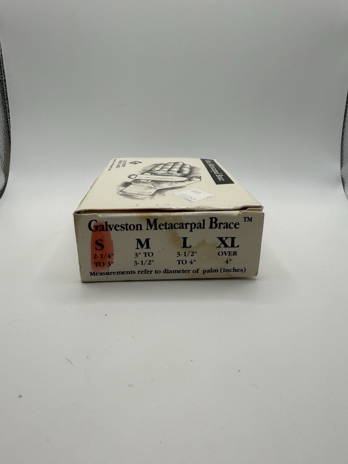 Galveston Medical Metacarpal Splint Brace – Size Small- 2-1/4” To 3”