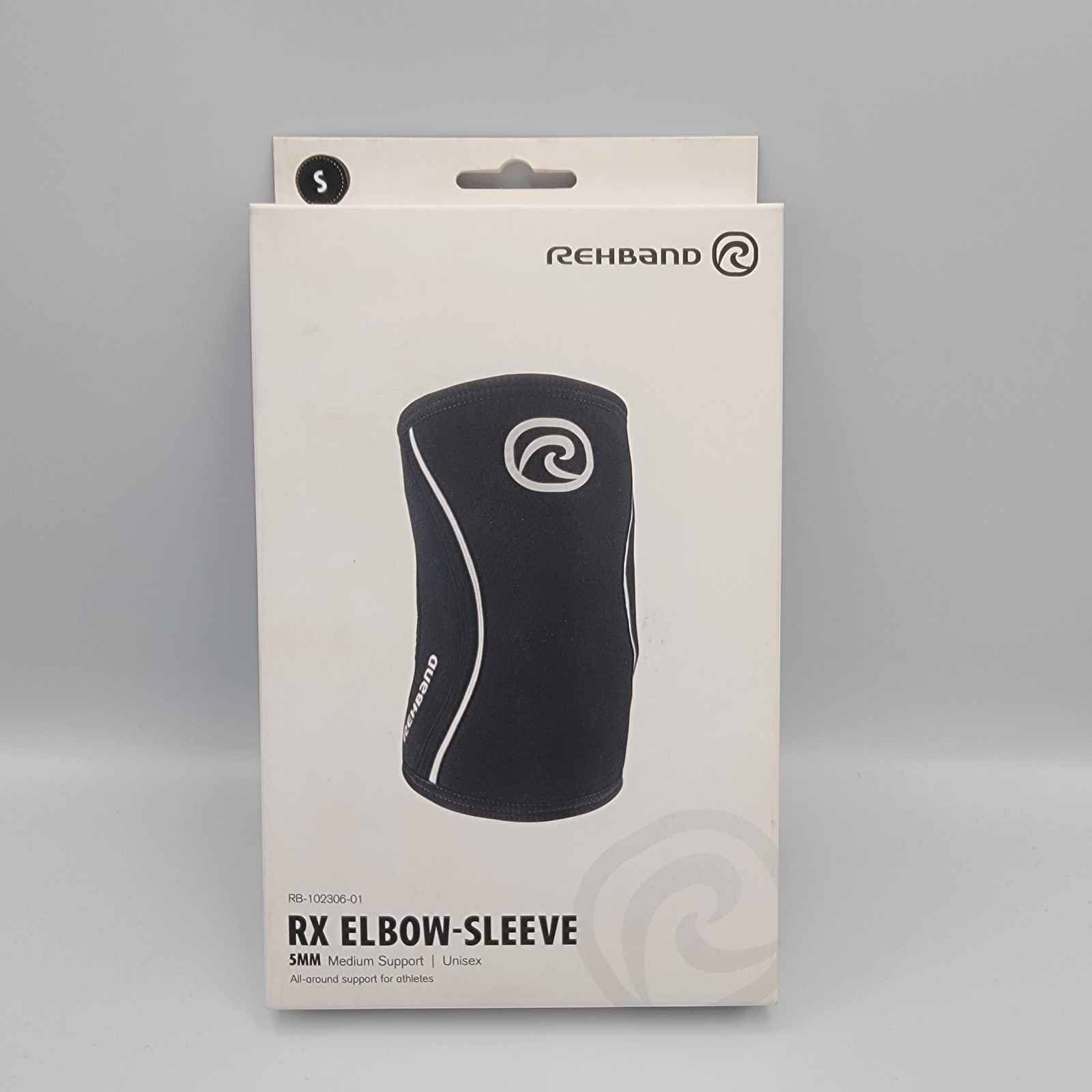 5mm Neoprene Elbow Compression Sleeve, Weightlifting Support, Small Black