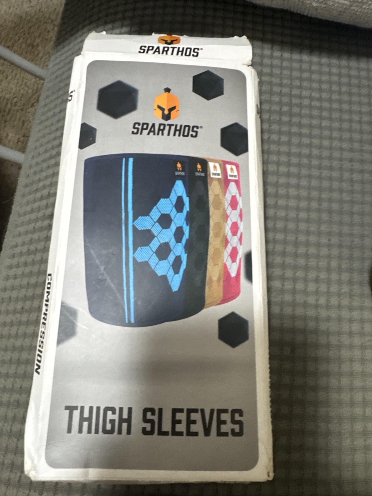 Sparthos Thigh Compression Sleeve Size Large Blue
