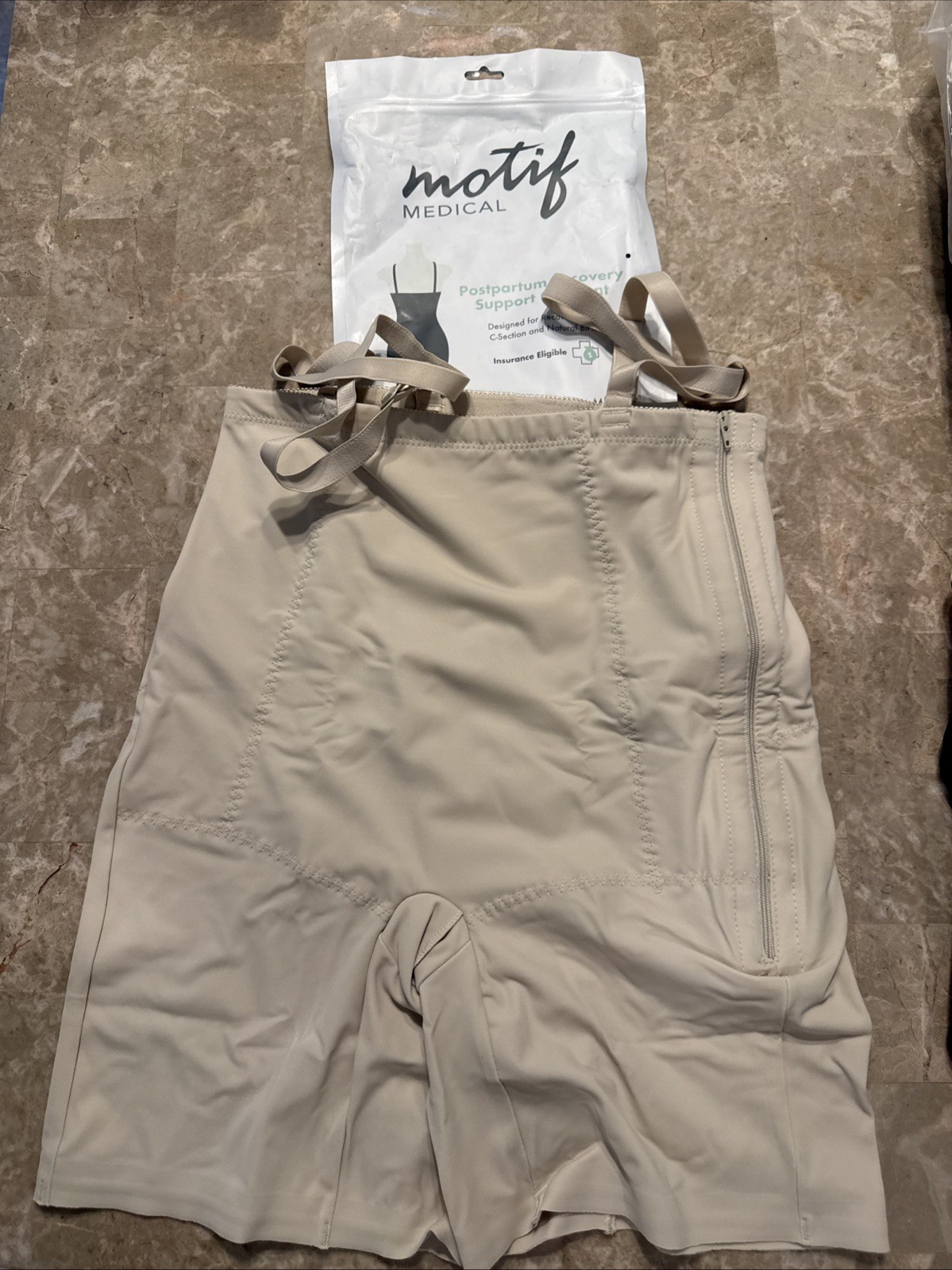 Motif Medical Postpartum Recovery Support Compression Garment Nude Size SMALL S