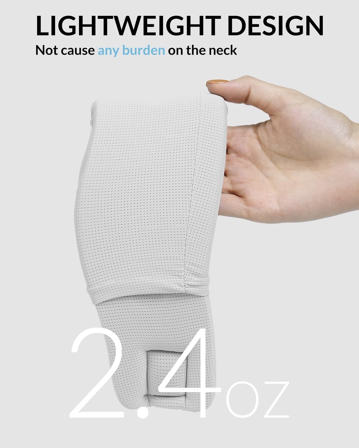 Adjustable Ice Silk Neck Brace – Ergonomic Support for Posture & Snoring Relief