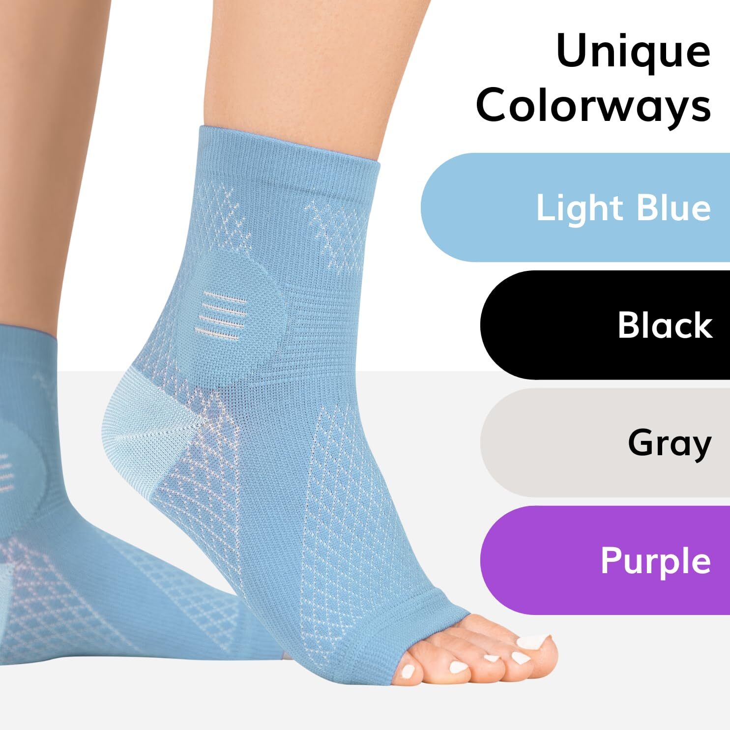 Neuropathy Socks – Peripheral Neuritis Compression Diabetic Toeless Foot Slee…