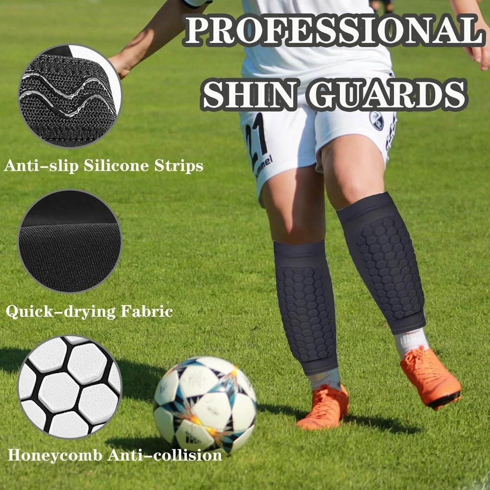 Soccer Shin Guards Pads for Youth Adult, Shin Defender Shin Guards Kids, Calf…