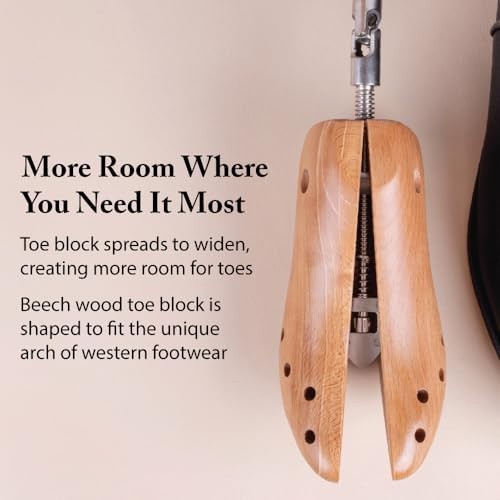 Premium Cowboy Boot Stretcher for Men & Women – Widen & Relieve Toe Pain