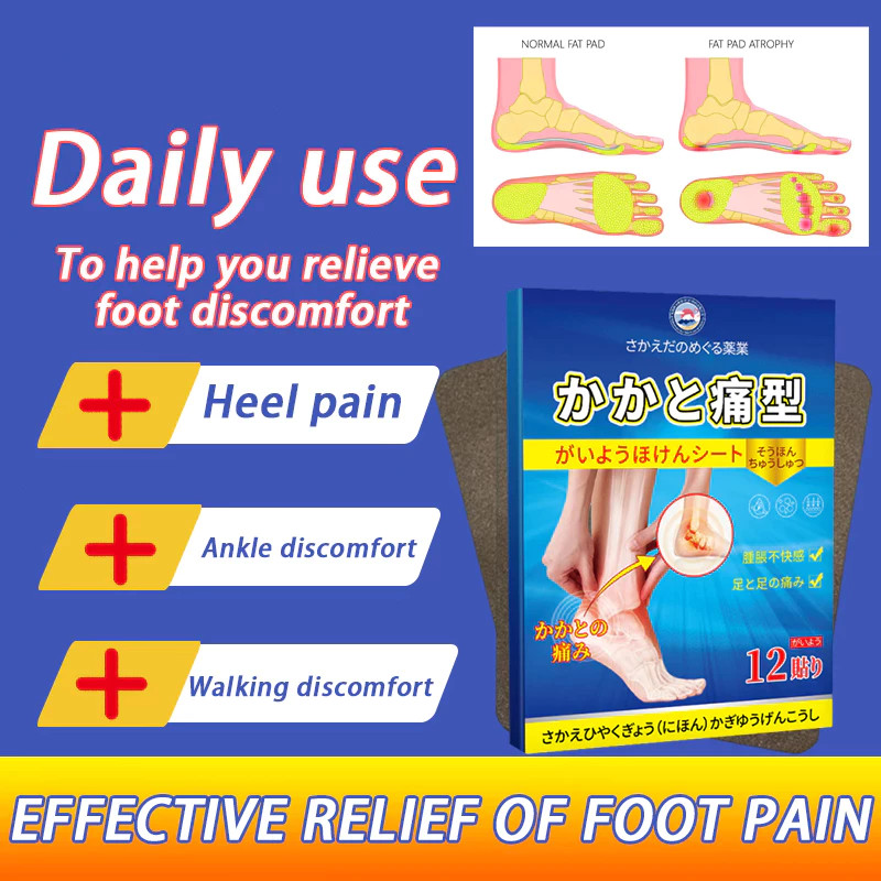 24pcs Heel pain patch Plantar fasciitis/Heel Spur/Foot pain relief/Achilles tend
