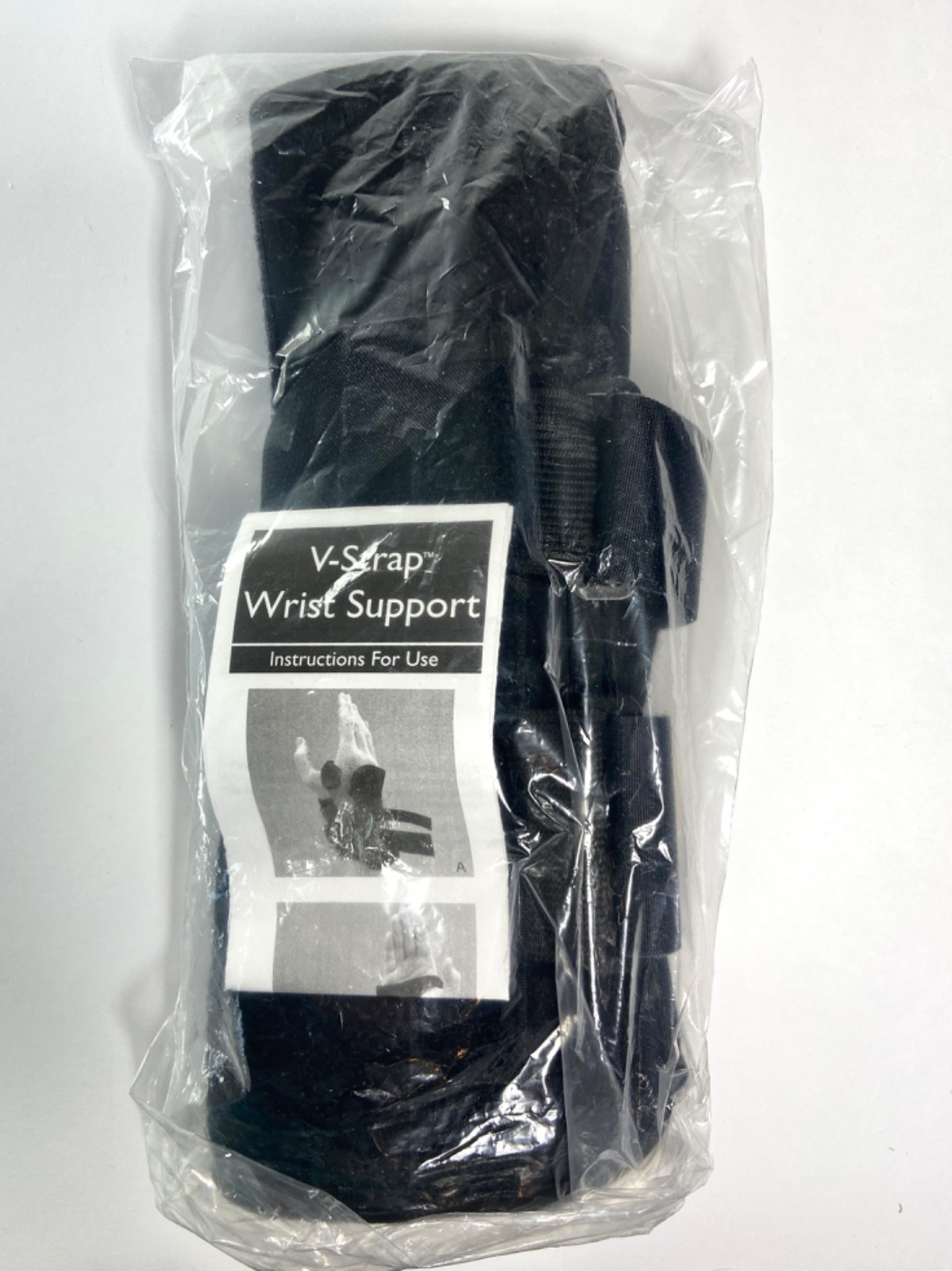 Spec V-Strap Wrist Support Brace Medical, Left Medium #223274 Black – in Box