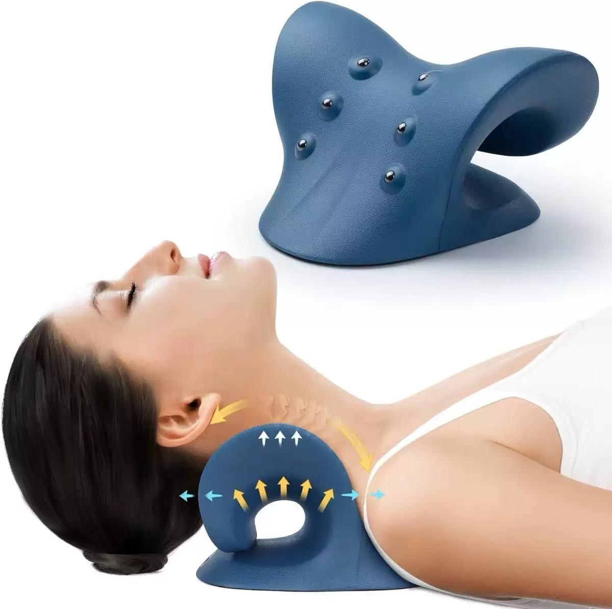 Cervical Neck Traction Device, Neck & Shoulder Relaxer for Muscle Stiffness Reli