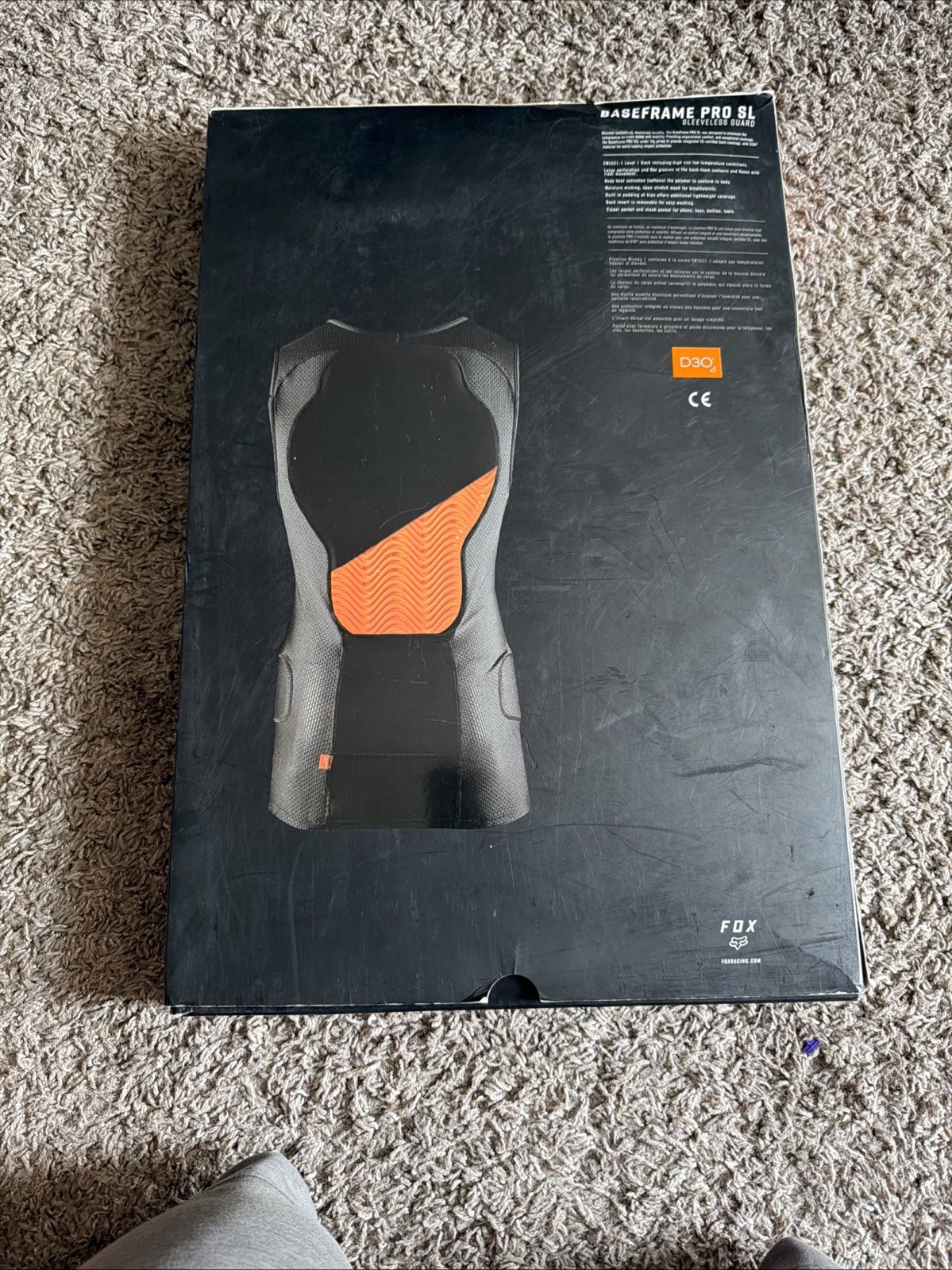 Fox Racing Armor – Baseframe Pro SL Base Layer Black Size XL