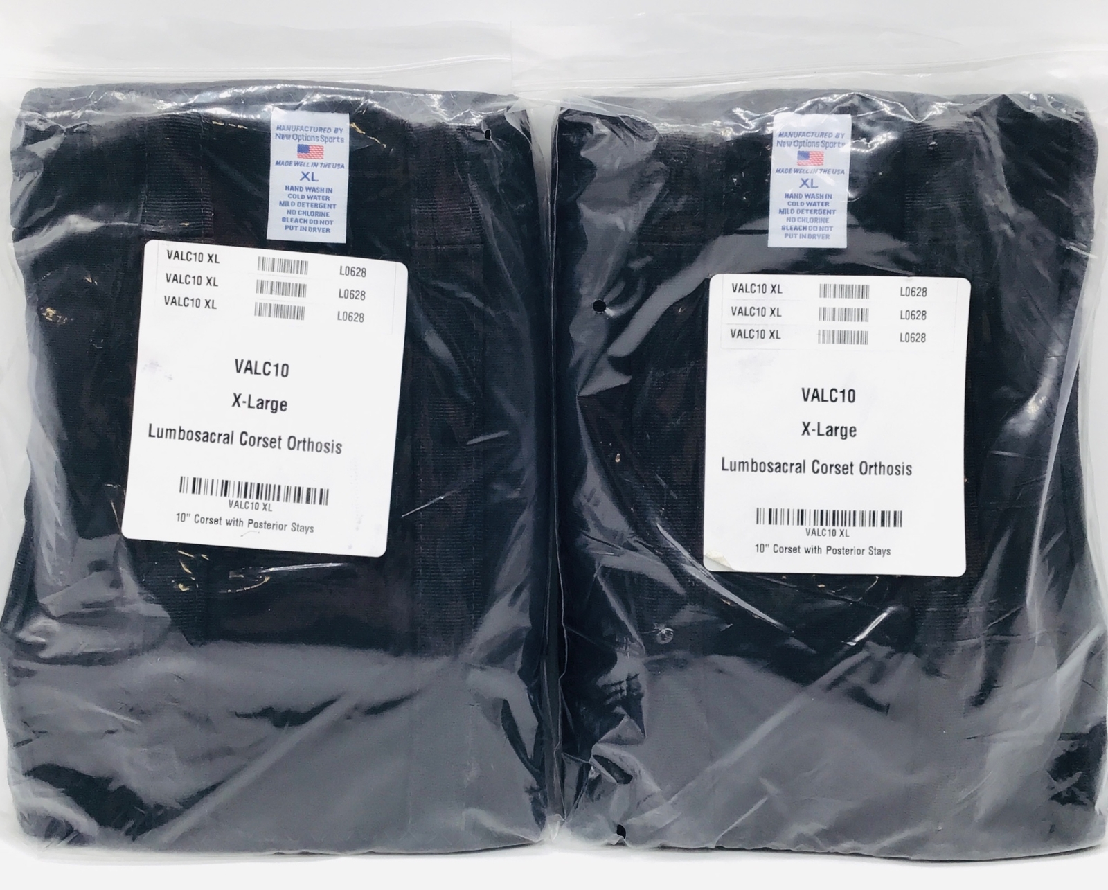 New Options Sports VALC10 XL Lumbosacral Corset Orthosis XLarge – LOT of 2