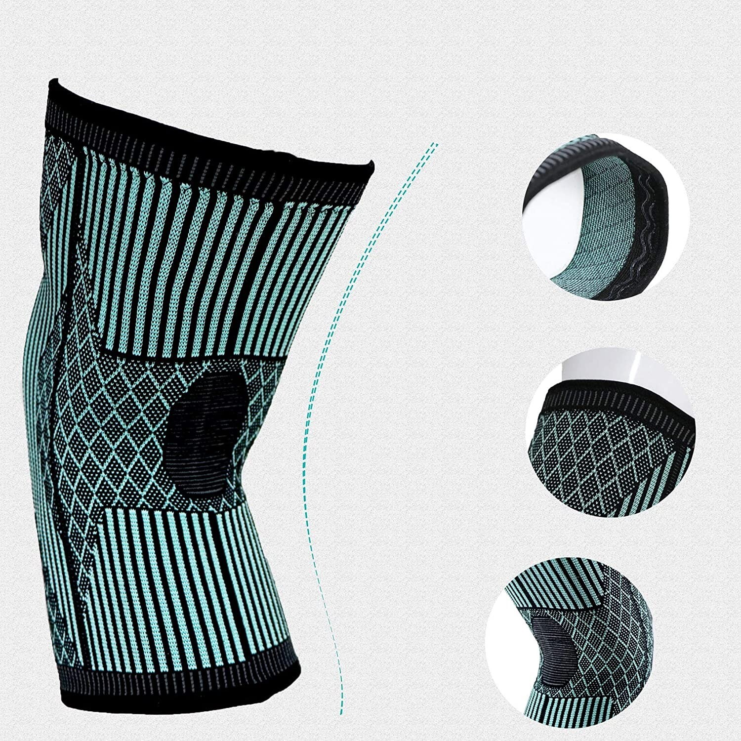 Knee Brace for Knee Pain Unisex Knee Compression Sleeve for Arthritis Size XL
