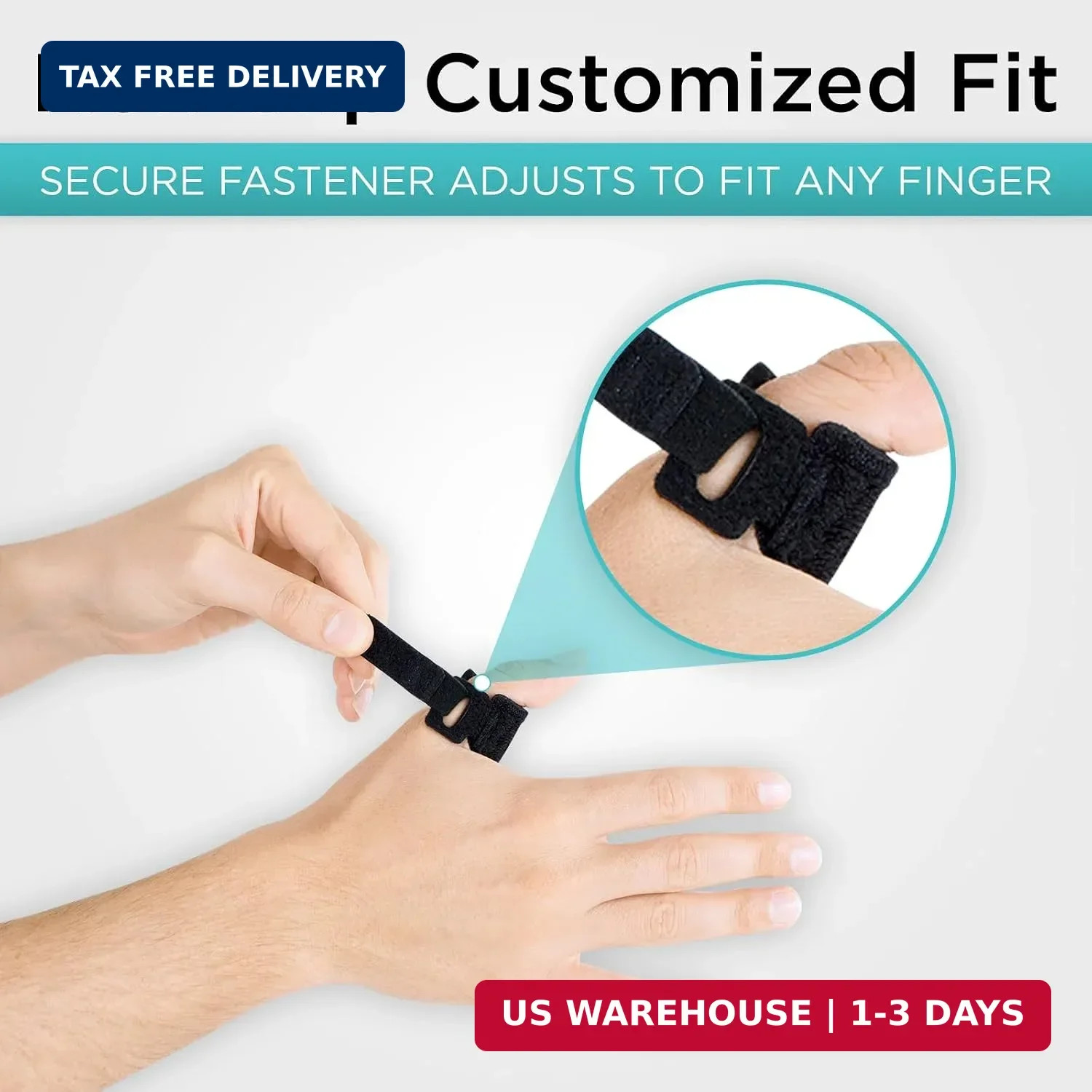 Vive Trigger Finger Splint – Support Brace for Middle, Ring, Index, Thumb | And