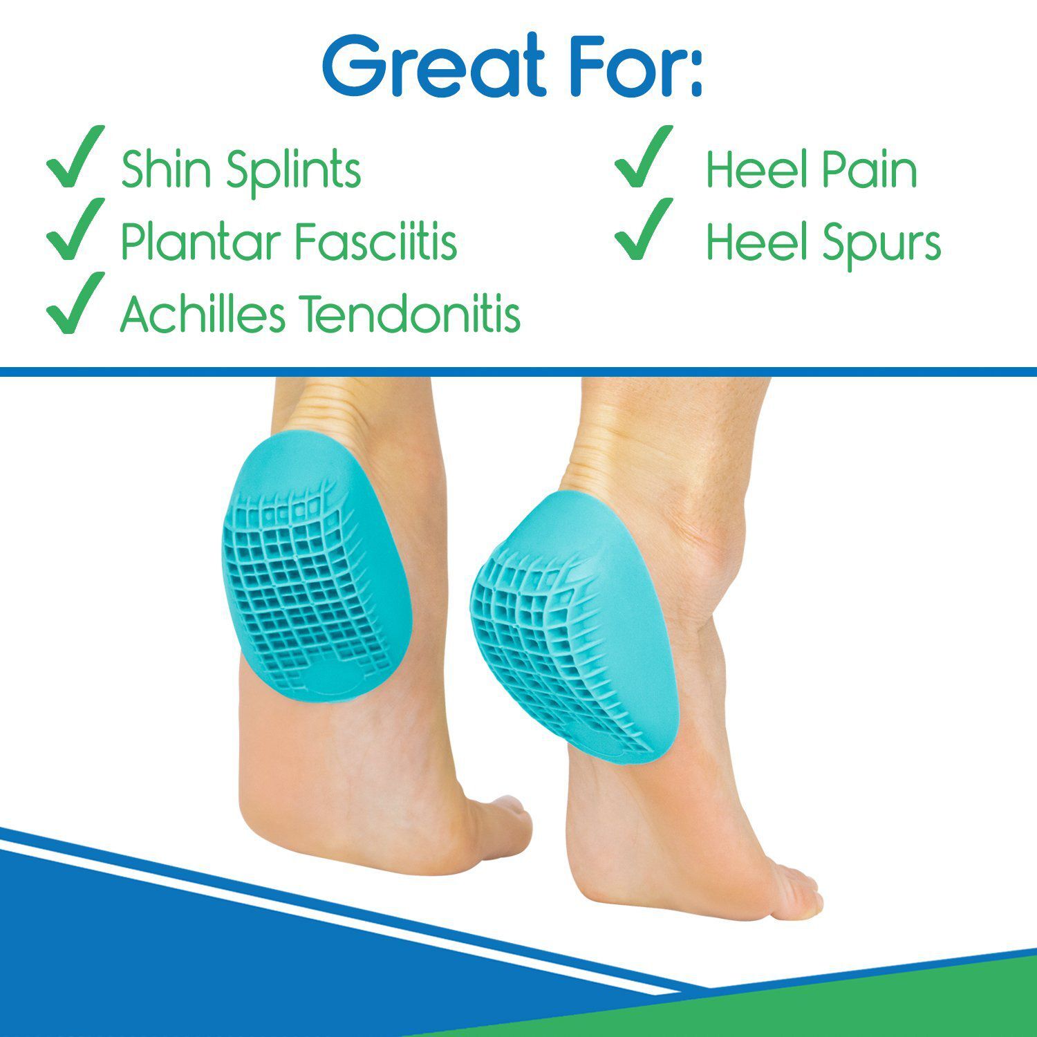 FDA Medical Grade Heavy Duty Heel Cups Effectively Relieving Heel Pain