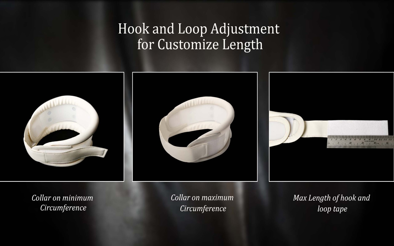 Wondercare Rigid Cervical Collar Plastic Neck Support Brace Adjustable Height