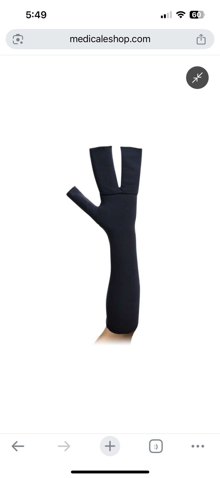 Exos Wrist and Finger Undersleeves, Pair, Size XS/S – 897-50-1111