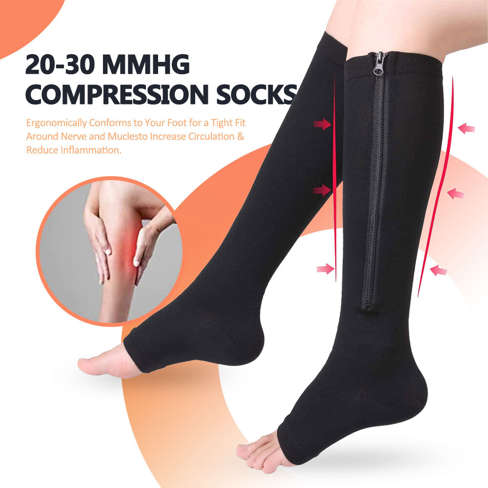 Compression Socks 20-30mmhg Nursing For Women Men Travel Compression Medical