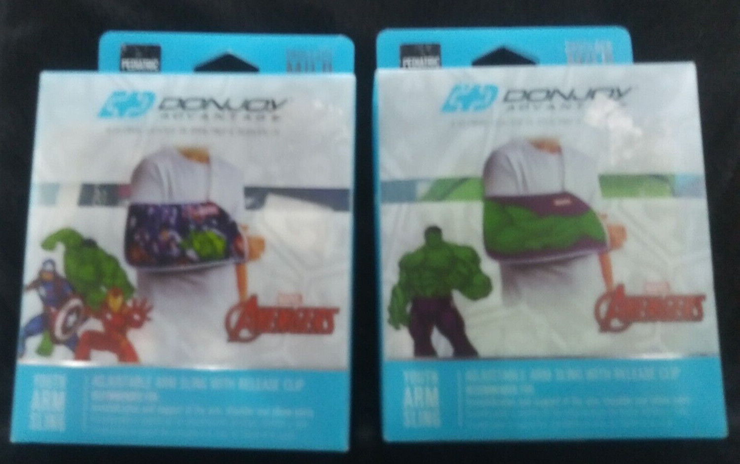 Marvel 2x The HULK &AVENGERS Adjustable Arm Sling with Release Clip Shoulder New