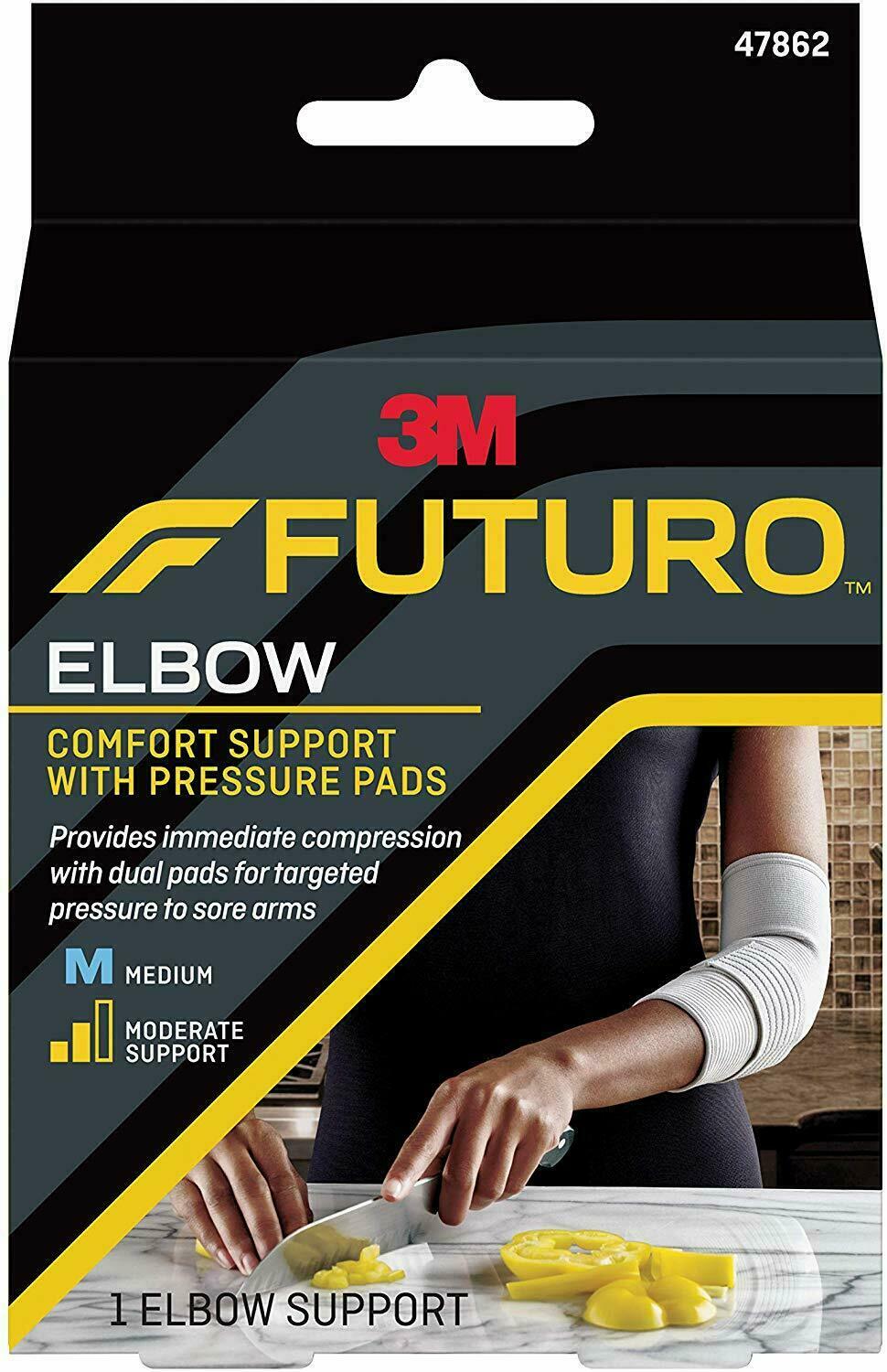 Futuro Elbow Support with Pressure Pads, Moderate Support, Medium