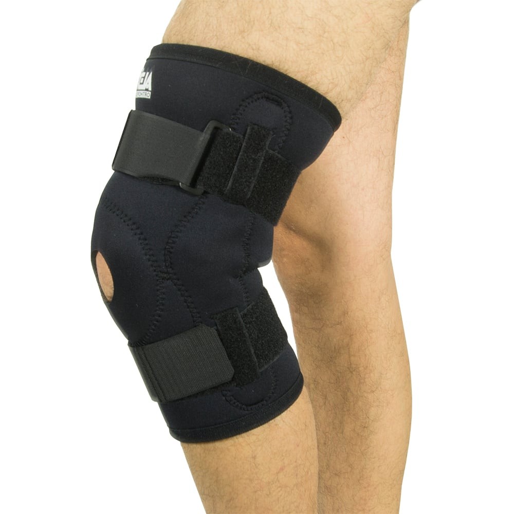 ALEX Neoprene Hinged Knee Brace w/ Adjustable Butress Pad X-Small (12-13″