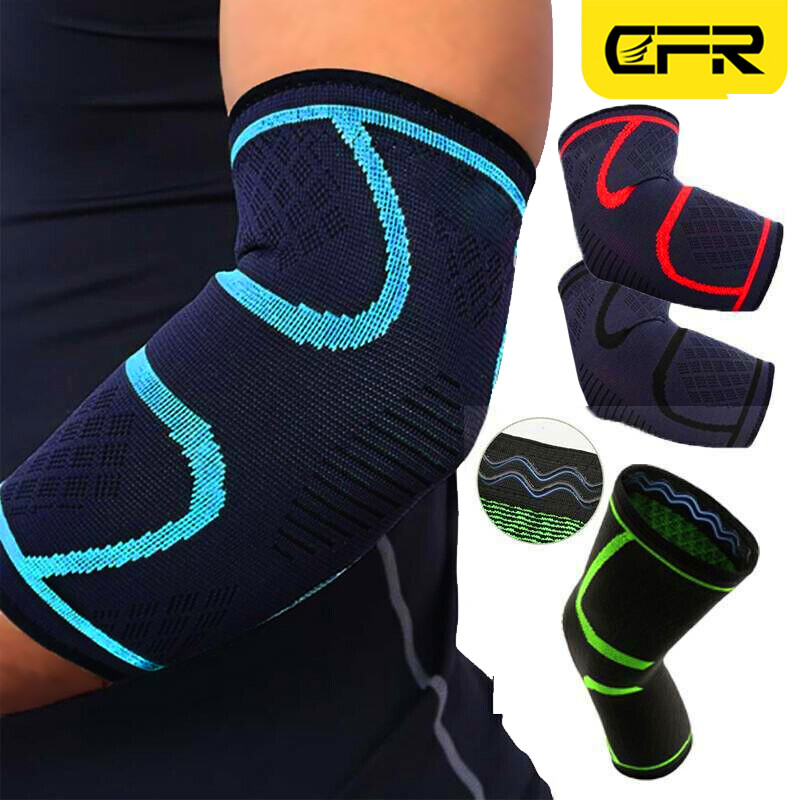 Compression Elbow Support Brace Sleeve Arthritis Tendonitis Pain Golfer Tennis