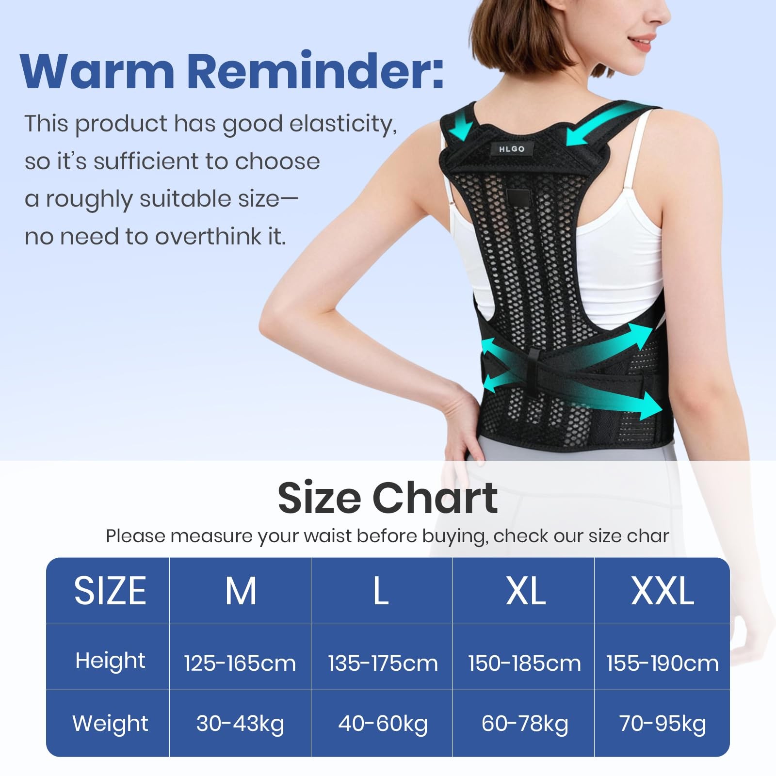 Posture Corrector for and Men Back Brace Adjustable Straightener for Upper Lo…