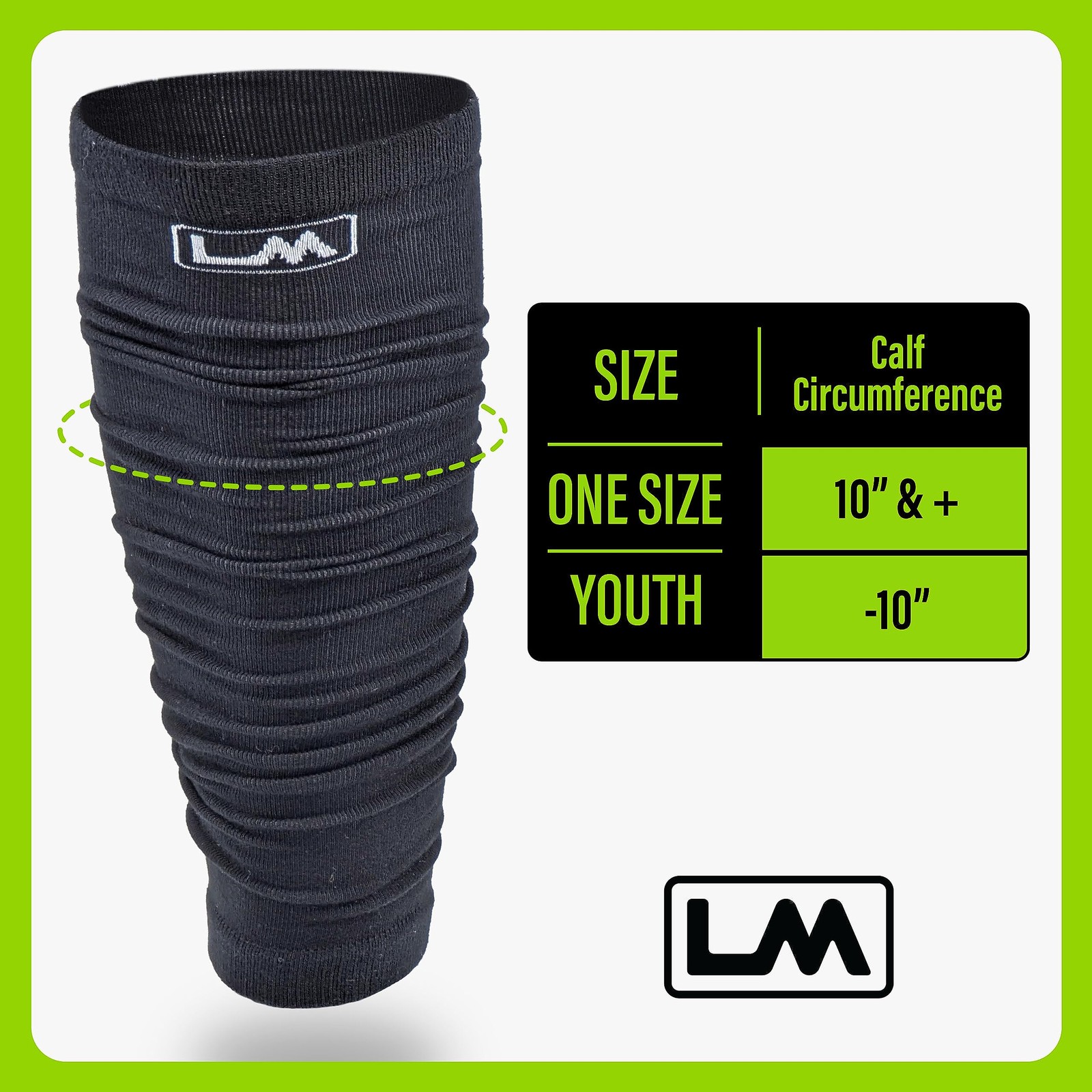 Loudmouth Football Leg Sleeves Compression Calf Guard Men Women Youth Pair