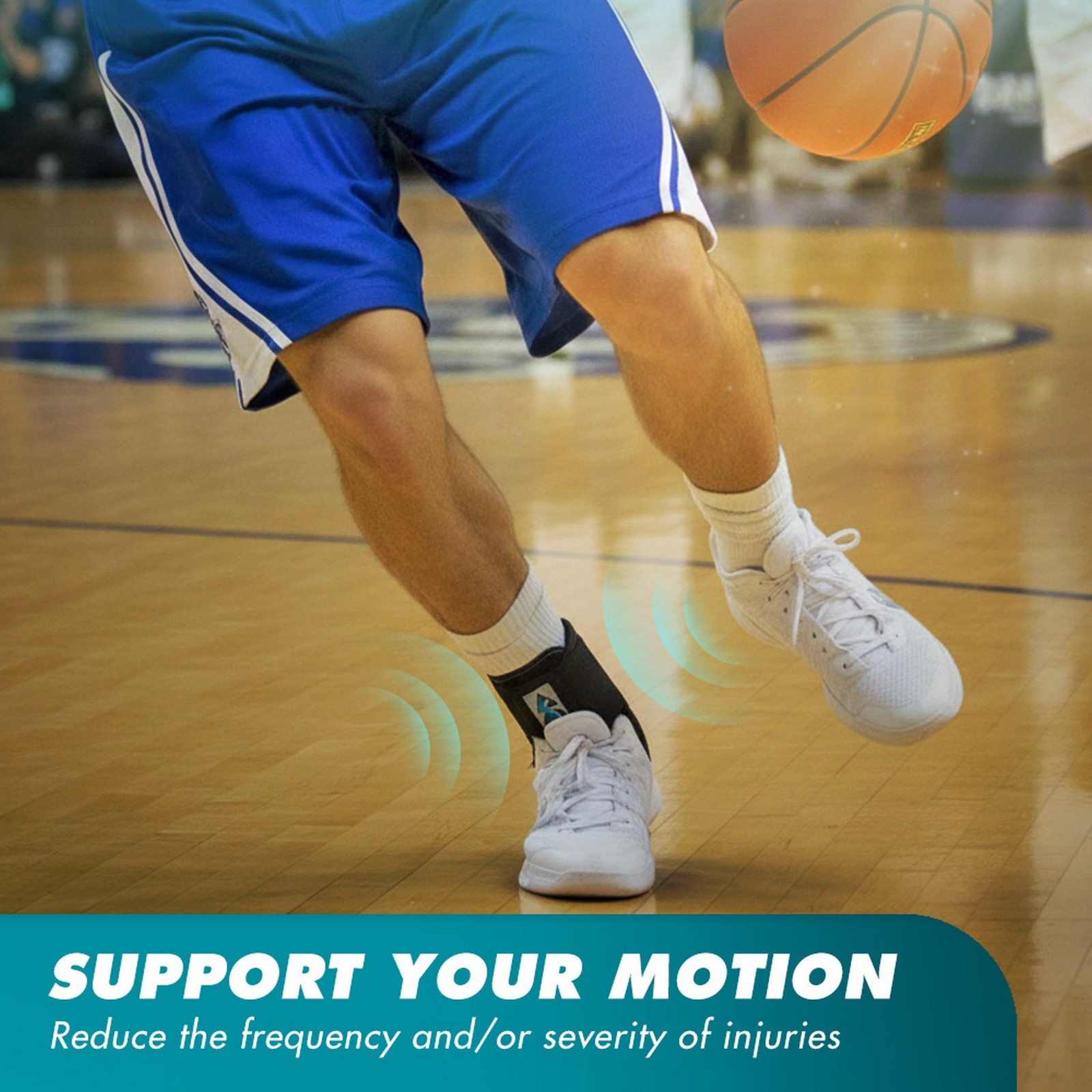 ASO Ankle Stabilizer (Large, Black) – Lace Up Ankle Brace for Ankle Sprain an…