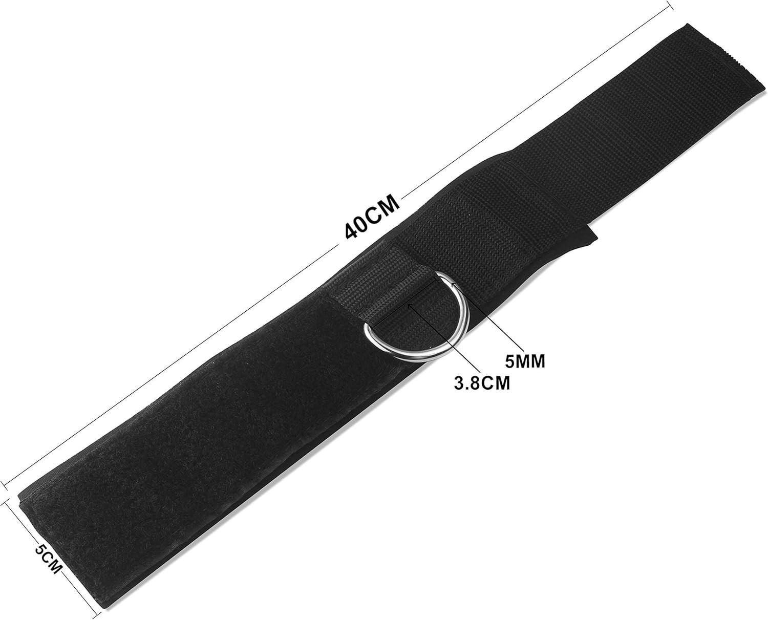 Ankle Straps Neoprene Padded Fitness Wrist Cuffs with D Ring High Strength Exerc