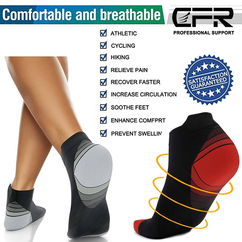 Plantar Fasciitis Socks Ankle Compression Brace Arch Support Joint Heel Running@