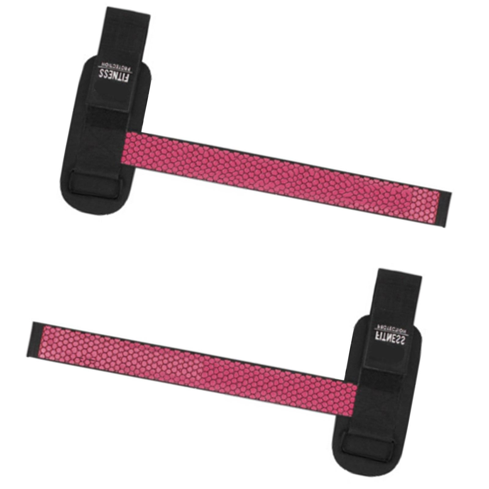 2PCS Anti Slip Weightlifting Wrist Strap For Fitness Black SCIT