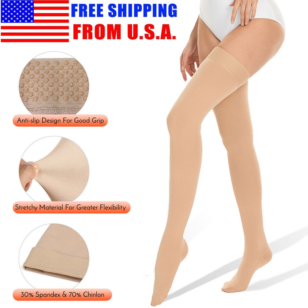 30-40mmHg Compression Stockings Thigh High Medical Support Prevent Varicose Vein