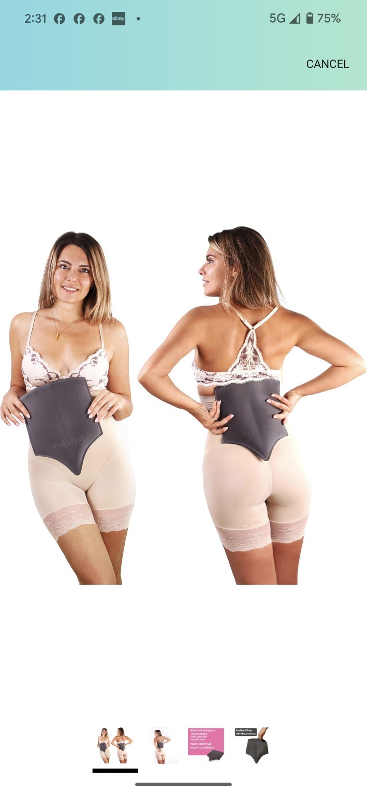 YESINDEED Lipo Lumbar Molder Foam Board Provides Abdominal Compression.