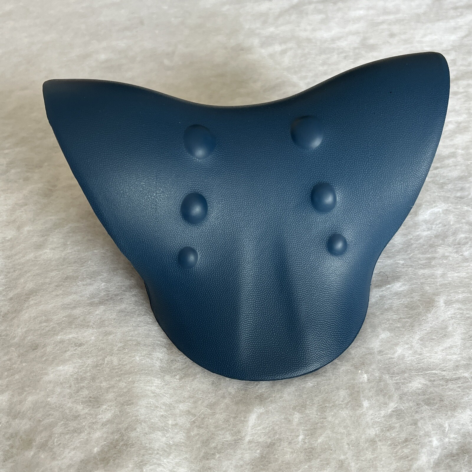 P. HEALTH NECK & SHOULDER RELAXER CHIROPRACTIC MEMORY FOAM PILLOW DARK BLUE