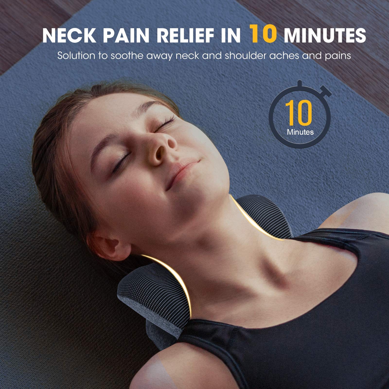 ZAMAT Neck and Shoulder Relaxer w/Magnetic Therapy Pillowcase, Neck Stretcher…