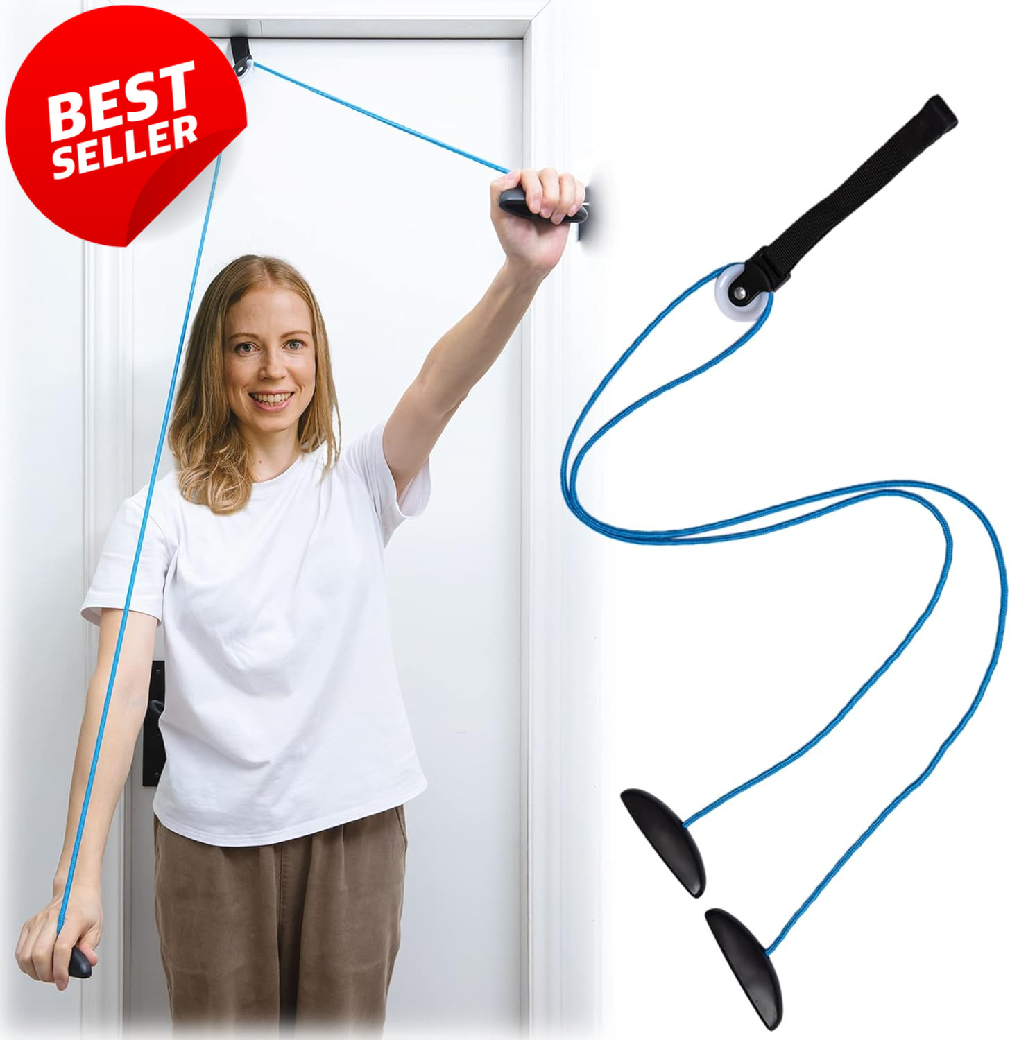 Over Door Shoulder Pulley System for Physical Therapy & Surgery Recovery – US