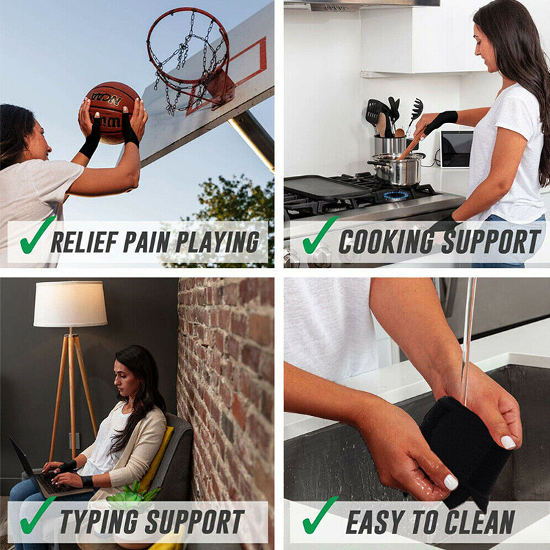 Wrist Brace Support Thumb Spring Hand Compression Sleeves Carpal Tunnel Sport